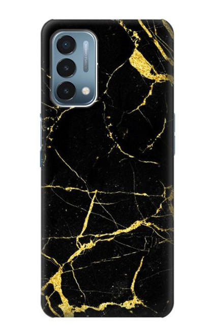 W2896 Gold Marble Graphic Printed Hard Case and Leather Flip Case For OnePlus Nord N200 5G