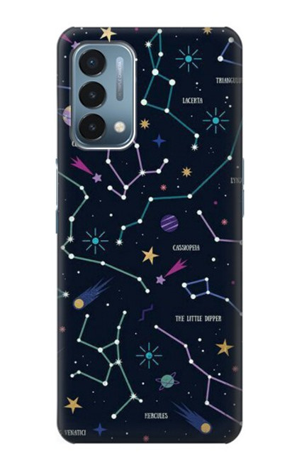 W3220 Star Map Zodiac Constellations Hard Case and Leather Flip Case For OnePlus Nord N200 5G