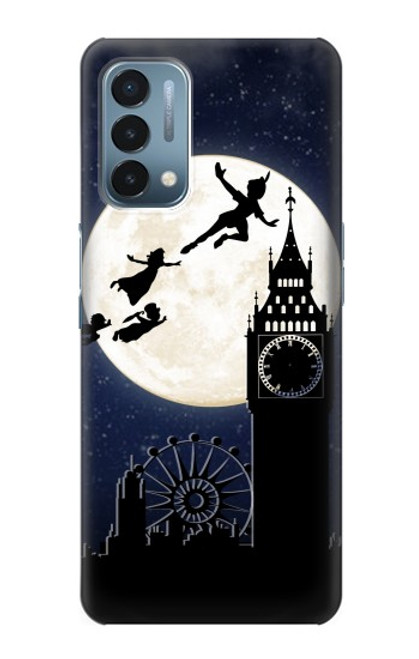 W3249 Peter Pan Fly Full Moon Night Hard Case and Leather Flip Case For OnePlus Nord N200 5G