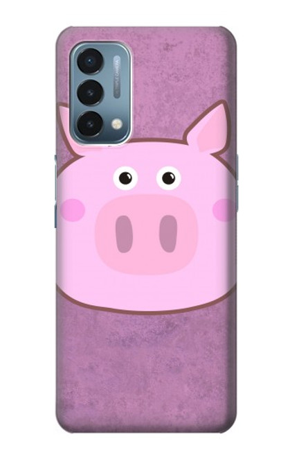 W3269 Pig Cartoon Hard Case and Leather Flip Case For OnePlus Nord N200 5G