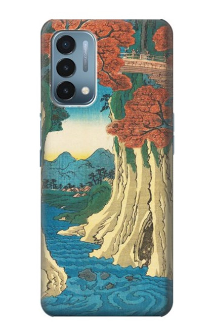 W3348 Utagawa Hiroshige The Monkey Bridge Hard Case and Leather Flip Case For OnePlus Nord N200 5G