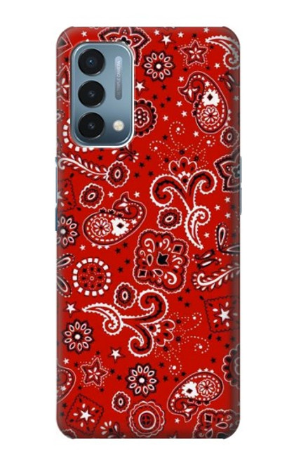 W3354 Red Classic Bandana Hard Case and Leather Flip Case For OnePlus Nord N200 5G