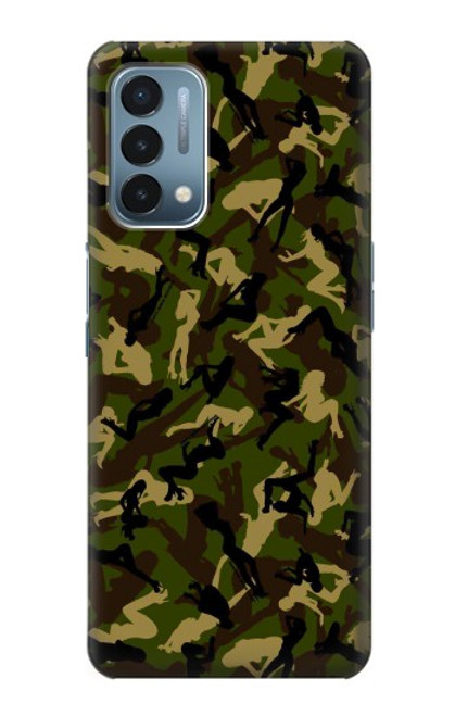W3356 Sexy Girls Camo Camouflage Hard Case and Leather Flip Case For OnePlus Nord N200 5G