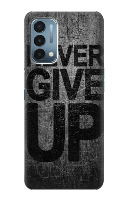 W3367 Never Give Up Hard Case and Leather Flip Case For OnePlus Nord N200 5G