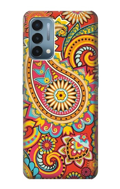 W3402 Floral Paisley Pattern Seamless Hard Case and Leather Flip Case For OnePlus Nord N200 5G