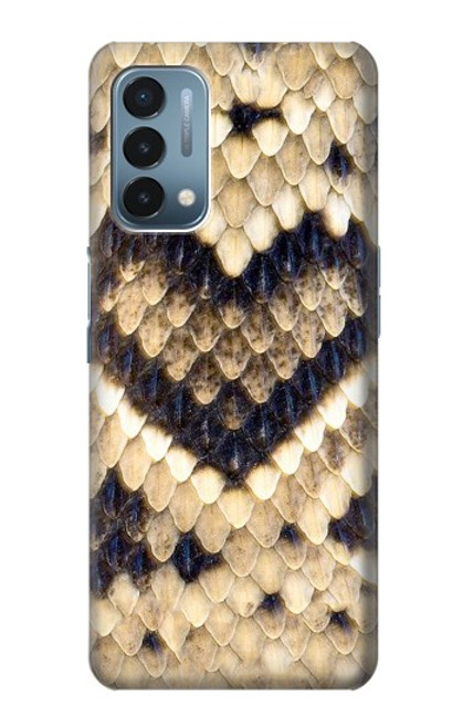 W3417 Diamond Rattle Snake Graphic Print Hard Case and Leather Flip Case For OnePlus Nord N200 5G