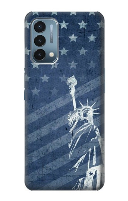 W3450 US Flag Liberty Statue Hard Case and Leather Flip Case For OnePlus Nord N200 5G