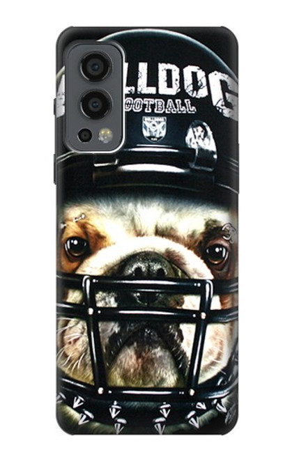 W0098 Bulldog American Football Hard Case and Leather Flip Case For OnePlus Nord 2 5G