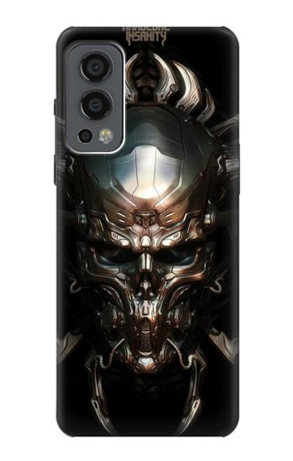 W1027 Hardcore Metal Skull Hard Case and Leather Flip Case For OnePlus Nord 2 5G