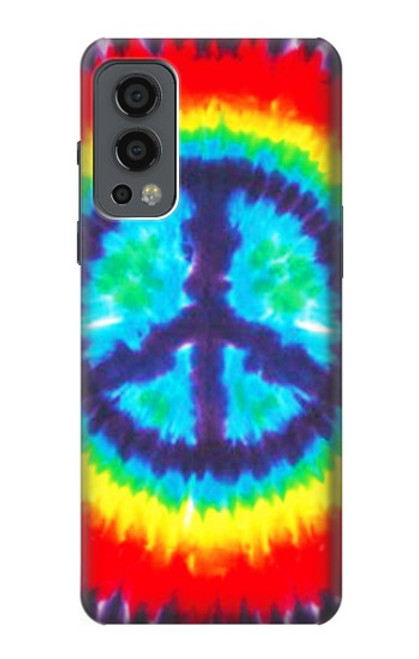 W1870 Tie Dye Peace Hard Case and Leather Flip Case For OnePlus Nord 2 5G