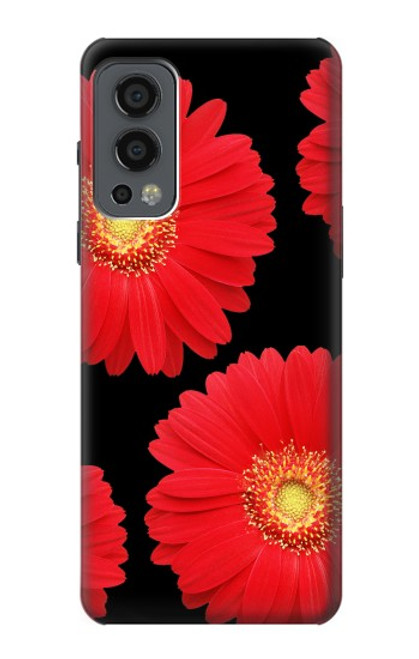 W2478 Red Daisy flower Hard Case and Leather Flip Case For OnePlus Nord 2 5G