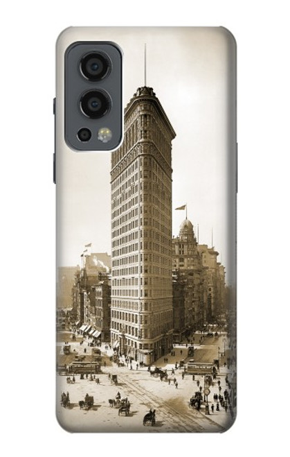 W3046 Old New York Flatiron Building Hard Case and Leather Flip Case For OnePlus Nord 2 5G