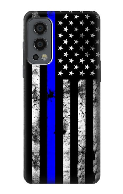 W3244 Thin Blue Line USA Hard Case and Leather Flip Case For OnePlus Nord 2 5G