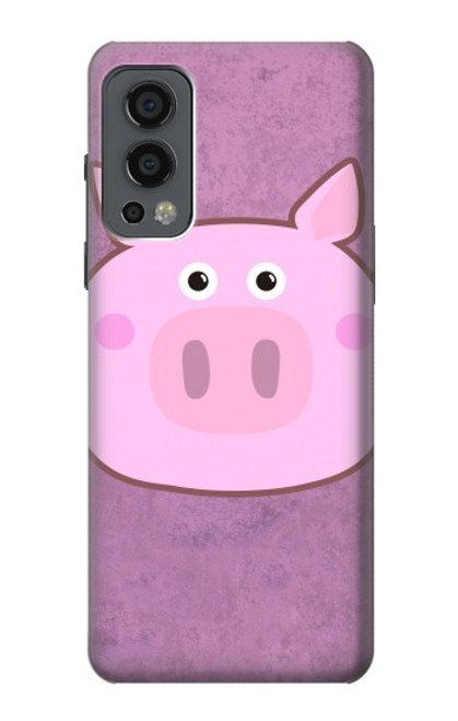 W3269 Pig Cartoon Hard Case and Leather Flip Case For OnePlus Nord 2 5G