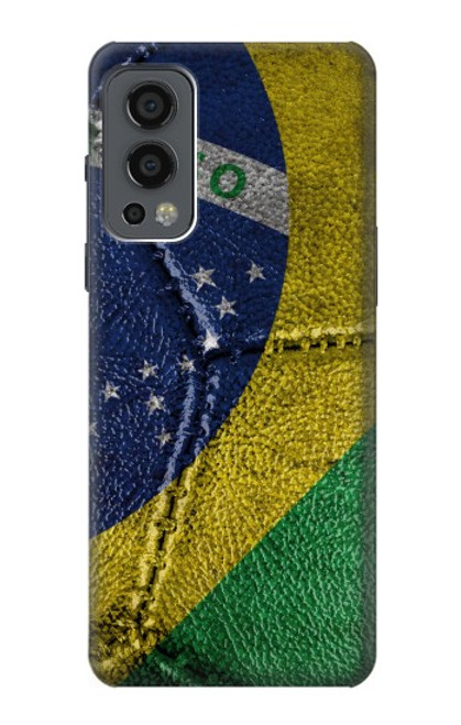 W3297 Brazil Flag Vintage Football Graphic Hard Case and Leather Flip Case For OnePlus Nord 2 5G