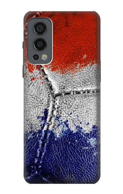 W3304 France Flag Vintage Football Graphic Hard Case and Leather Flip Case For OnePlus Nord 2 5G