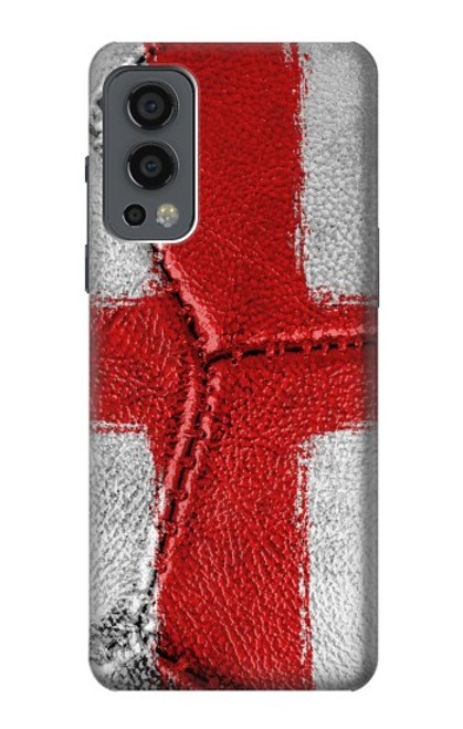 W3316 England Flag Vintage Football Graphic Hard Case and Leather Flip Case For OnePlus Nord 2 5G