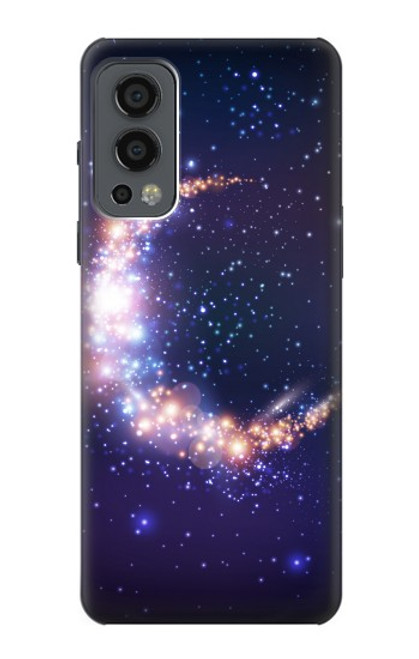 W3324 Crescent Moon Galaxy Hard Case and Leather Flip Case For OnePlus Nord 2 5G