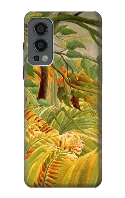 W3344 Henri Rousseau Tiger in a Tropical Storm Hard Case and Leather Flip Case For OnePlus Nord 2 5G