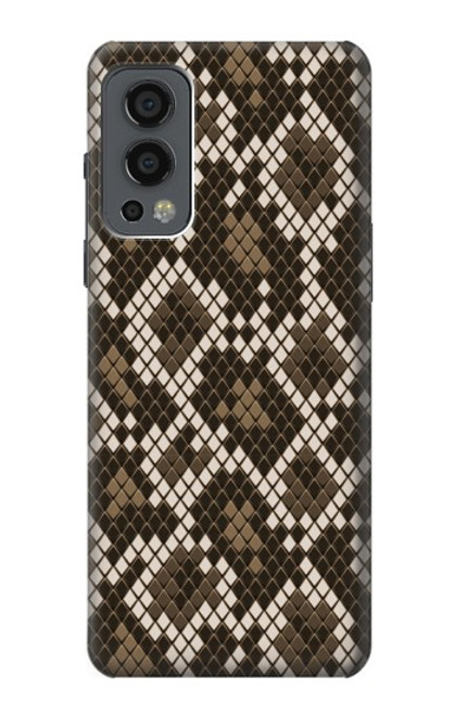 W3389 Seamless Snake Skin Pattern Graphic Hard Case and Leather Flip Case For OnePlus Nord 2 5G