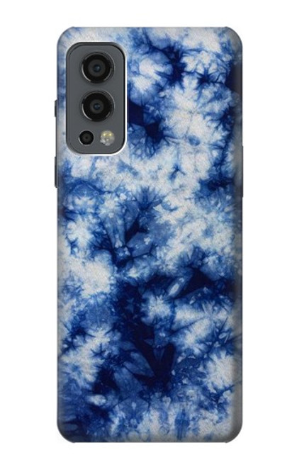 W3439 Fabric Indigo Tie Dye Hard Case and Leather Flip Case For OnePlus Nord 2 5G