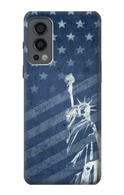 W3450 US Flag Liberty Statue Hard Case and Leather Flip Case For OnePlus Nord 2 5G