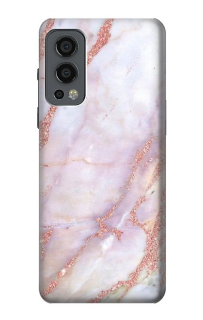 W3482 Soft Pink Marble Graphic Print Hard Case and Leather Flip Case For OnePlus Nord 2 5G