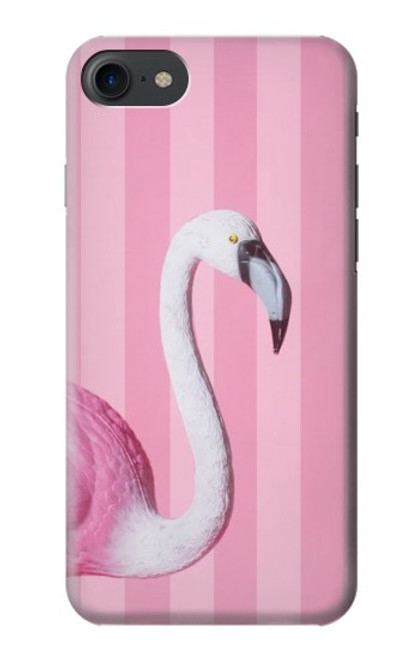 W3805 Flamingo Pink Pastel Hard Case and Leather Flip Case For iPhone 7, iPhone 8, iPhone SE (2020) (2022)