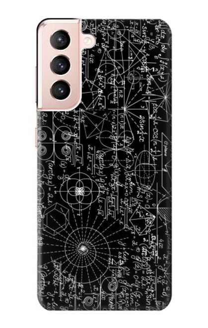 W3808 Mathematics Blackboard Hard Case and Leather Flip Case For Samsung Galaxy S21 5G