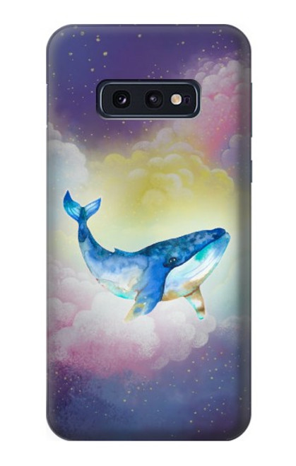 W3802 Dream Whale Pastel Fantasy Hard Case and Leather Flip Case For Samsung Galaxy S10e