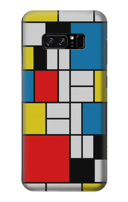 W3814 Piet Mondrian Line Art Composition Hard Case and Leather Flip Case For Note 8 Samsung Galaxy Note8