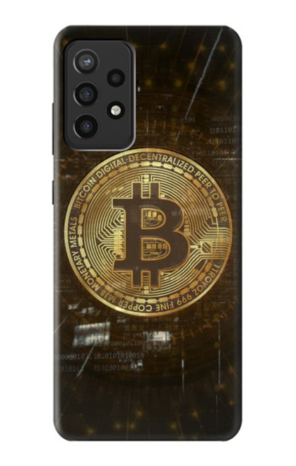 W3798 Cryptocurrency Bitcoin Hard Case and Leather Flip Case For Samsung Galaxy A72, Galaxy A72 5G