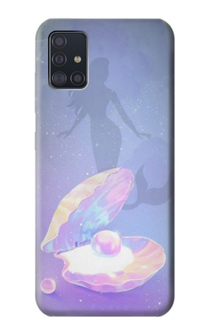 W3823 Beauty Pearl Mermaid Hard Case and Leather Flip Case For Samsung Galaxy A51