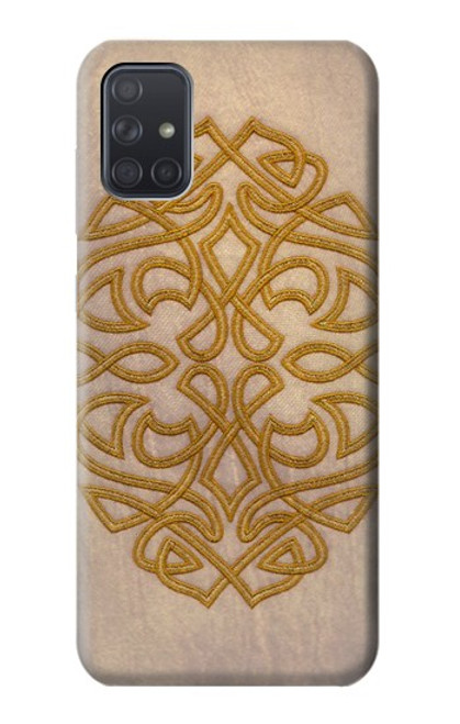 W3796 Celtic Knot Hard Case and Leather Flip Case For Samsung Galaxy A71