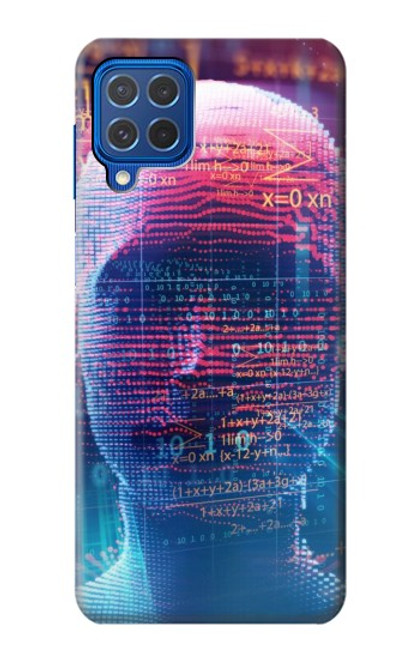 W3800 Digital Human Face Hard Case and Leather Flip Case For Samsung Galaxy M62