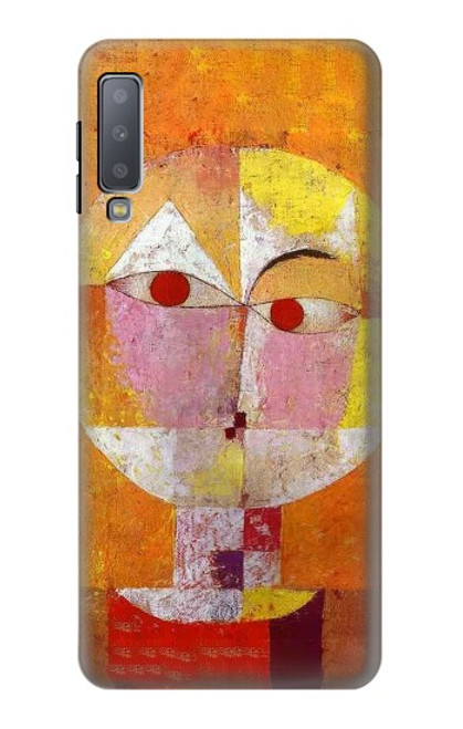 W3811 Paul Klee Senecio Man Head Hard Case and Leather Flip Case For Samsung Galaxy A7 (2018)