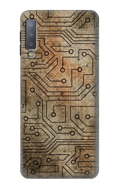 W3812 PCB Print Design Hard Case and Leather Flip Case For Samsung Galaxy A7 (2018)