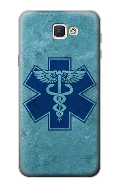 W3824 Caduceus Medical Symbol Hard Case and Leather Flip Case For Samsung Galaxy J7 Prime (SM-G610F)