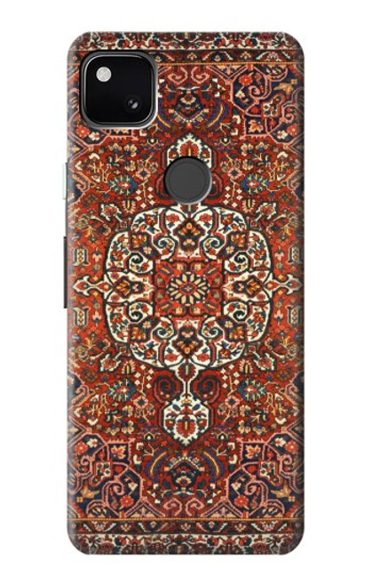 W3813 Persian Carpet Rug Pattern Hard Case and Leather Flip Case For Google Pixel 4a