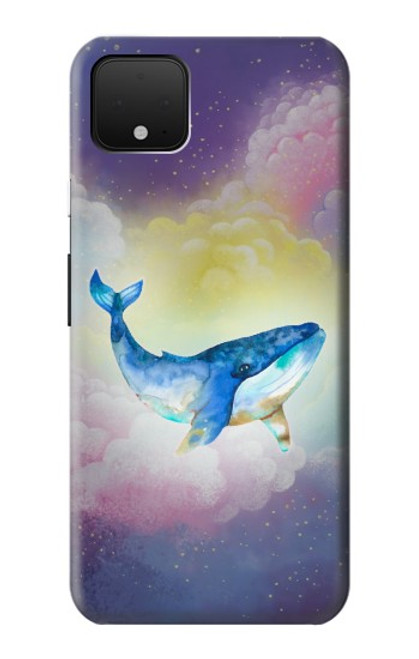 W3802 Dream Whale Pastel Fantasy Hard Case and Leather Flip Case For Google Pixel 4 XL