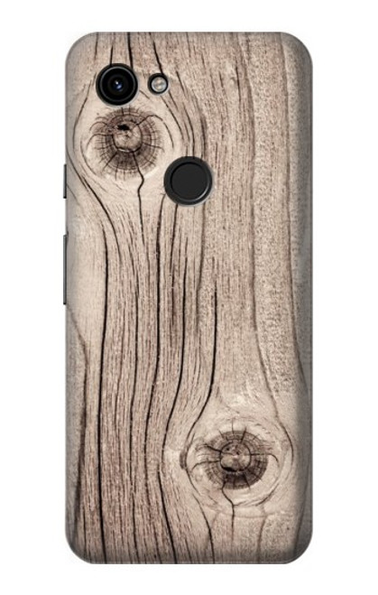 W3822 Tree Woods Texture Graphic Printed Hard Case and Leather Flip Case For Google Pixel 3a