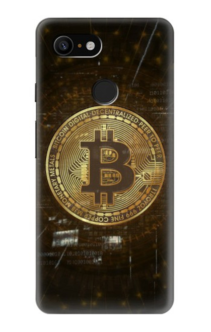 W3798 Cryptocurrency Bitcoin Hard Case and Leather Flip Case For Google Pixel 3