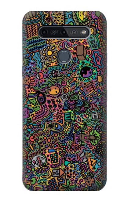 W3815 Psychedelic Art Hard Case and Leather Flip Case For LG K51S