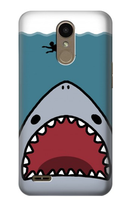 W3825 Cartoon Shark Sea Diving Hard Case and Leather Flip Case For LG K10 (2018), LG K30