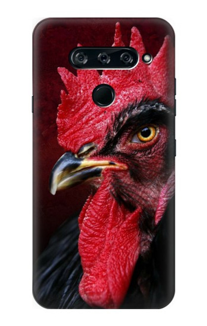 W3797 Chicken Rooster Hard Case and Leather Flip Case For LG V40, LG V40 ThinQ