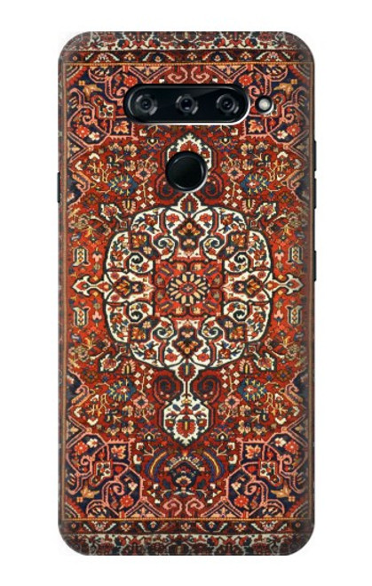 W3813 Persian Carpet Rug Pattern Hard Case and Leather Flip Case For LG V40, LG V40 ThinQ