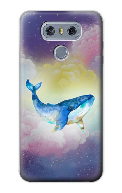 W3802 Dream Whale Pastel Fantasy Hard Case and Leather Flip Case For LG G6