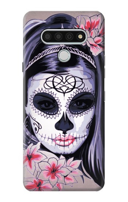 W3821 Sugar Skull Steam Punk Girl Gothic Hard Case and Leather Flip Case For LG Stylo 6