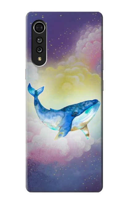 W3802 Dream Whale Pastel Fantasy Hard Case and Leather Flip Case For LG Velvet