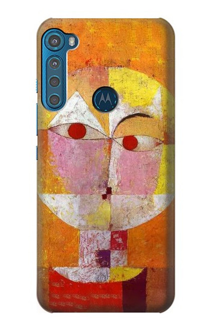 W3811 Paul Klee Senecio Man Head Hard Case and Leather Flip Case For Motorola One Fusion+